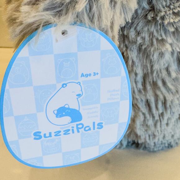 NWT-13" Suzzipals Grey/White Penguin Plush Hug Pillow-Plush Toy, Children's Toy - Picture 5 of 6